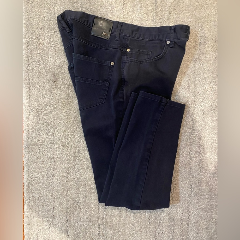 Zara men’s skinny jeans navy